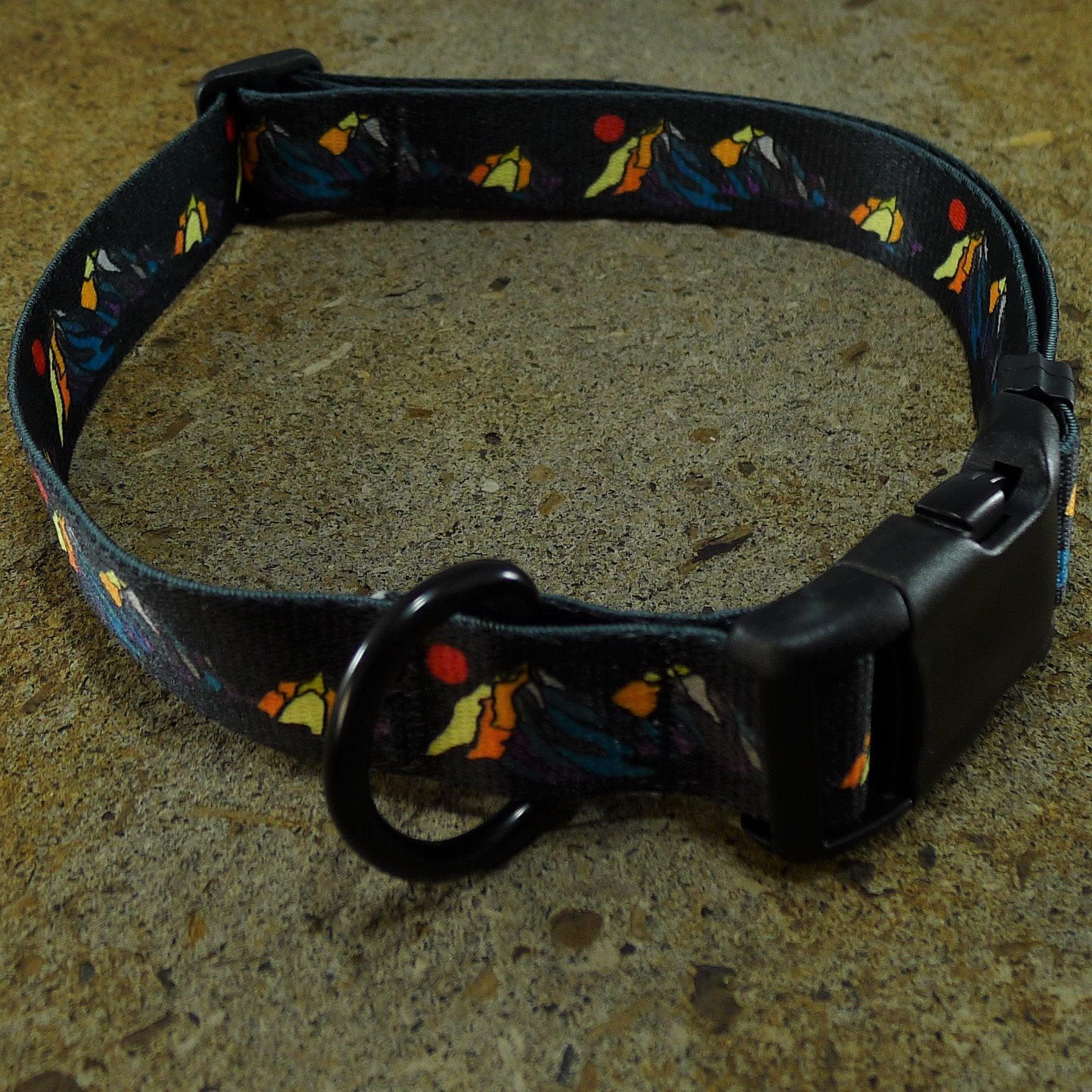 MTN Straps Dog Collar, Darkside, Medium (12-18-in)