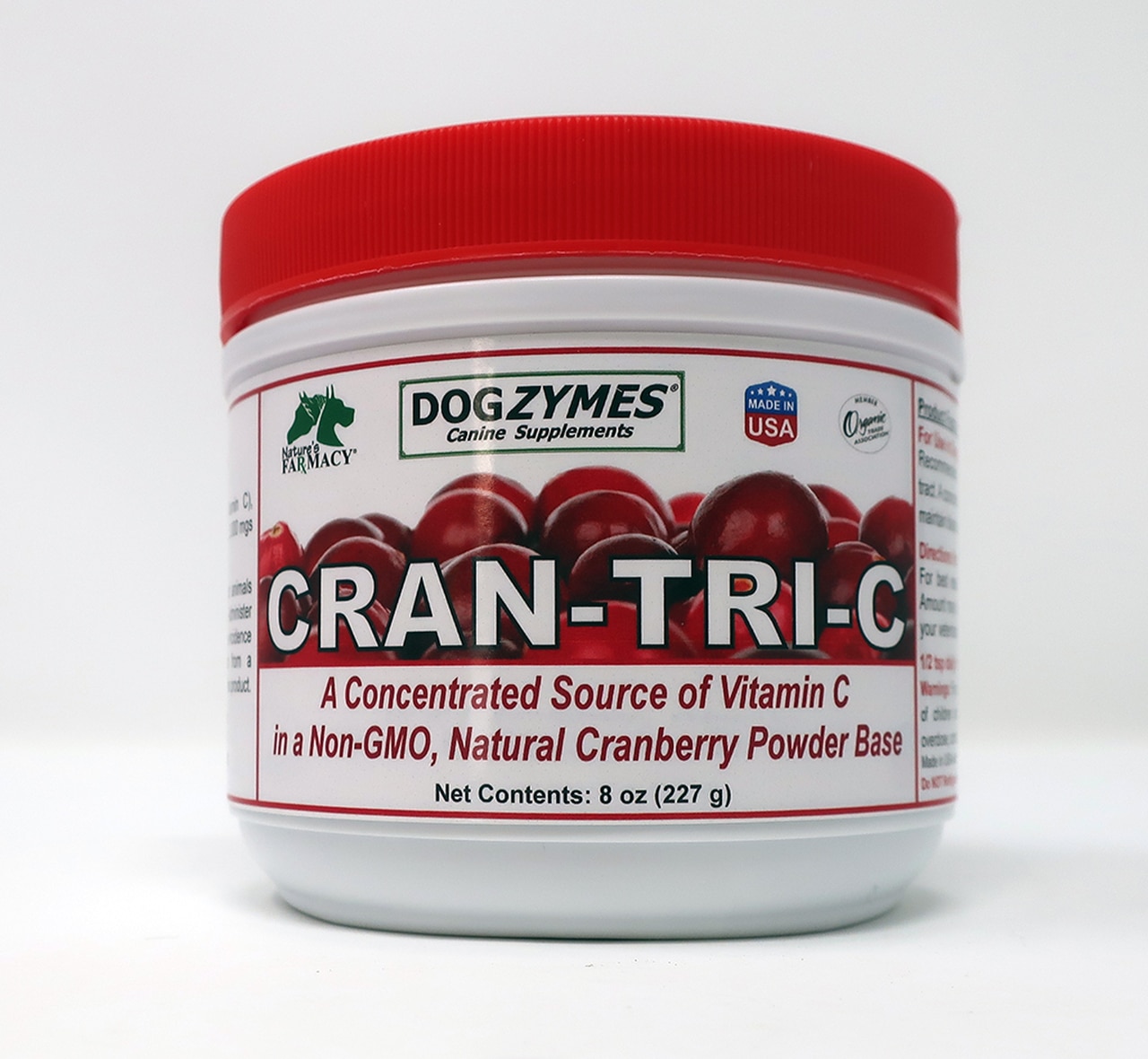 Nature's Farmacy Dogzymes Cran-Tri-C Powder Dog Supplement, 8-oz