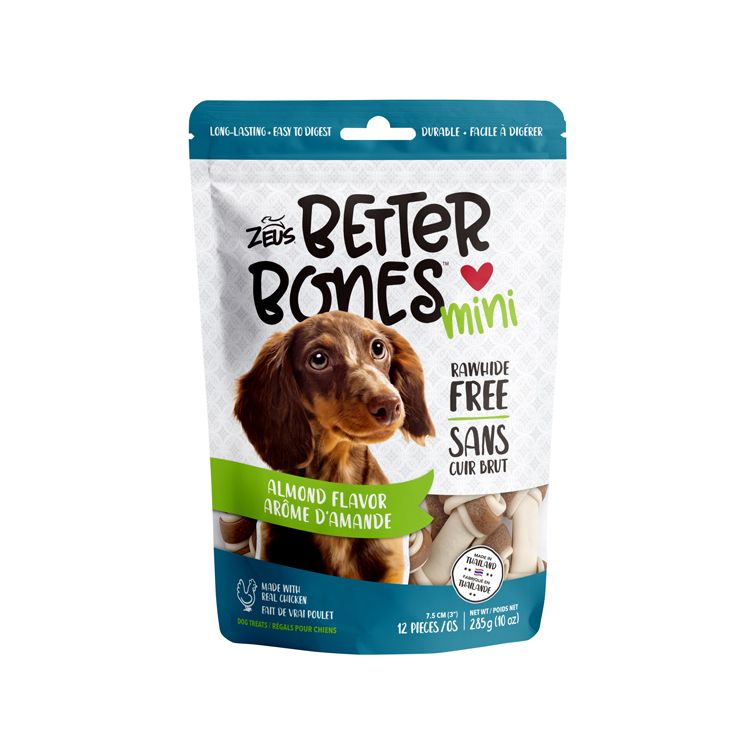 Zeus Better Bones Mini Almond Flavored Dog Treats