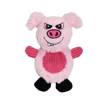 Dogit Stuffies Flat Friend Pig Dog Toy, 7.5-in