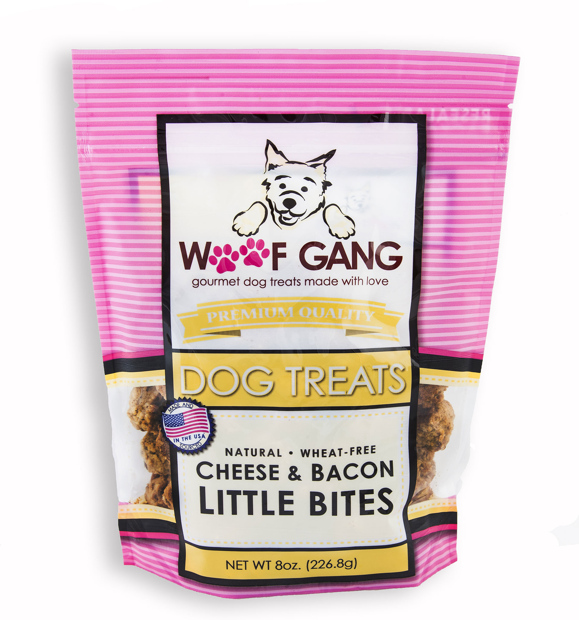 Woof Gang Bakery Cheese & Bacon Little Bites Dog Treats, 8-oz