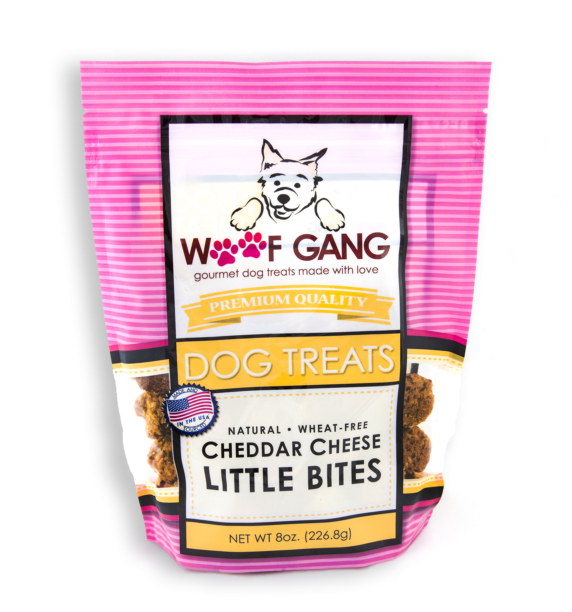 Woof Gang Bakery Cheddar Cheese Little Bites Dog Treats, 8-oz