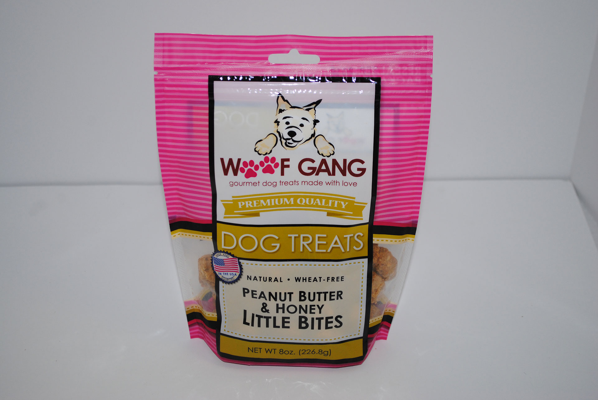 Woof Gang Bakery Peanut Butter & Honey Little Bites Dog Treats, 8-oz