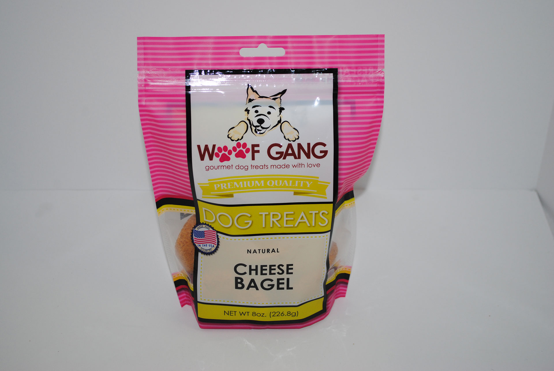 Woof Gang Bakery Cheese Bagel Dog Treats, 8-oz