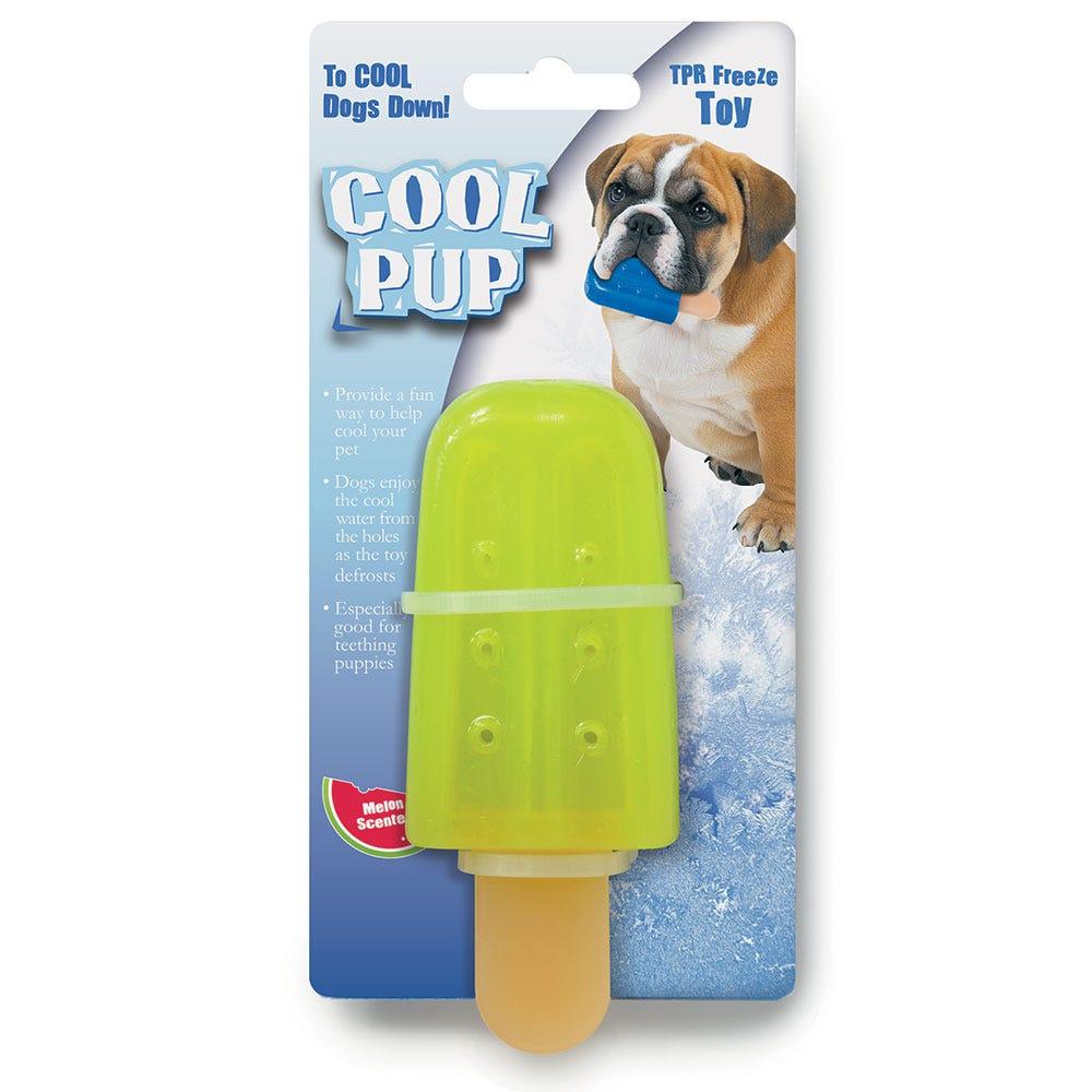 Cool Pup Popsicle Freeze Dog Toy, Green