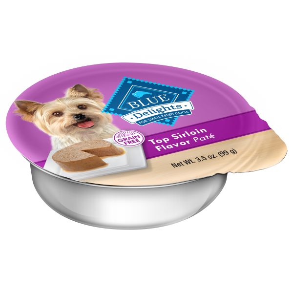 Blue Buffalo Delights Top Sirloin Pate Adult Small Breed Wet Dog Food