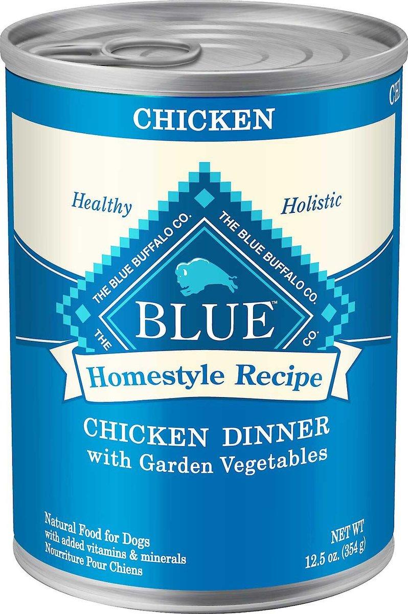 Blue Buffalo BLUE Homestyle Recipe Chicken Dinner with Garden Vegetables Adult Wet Dog Food Can