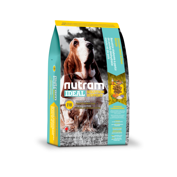 Nutram Ideal I18 Solution Weight Control Chicken & Peas Dry Dog Food