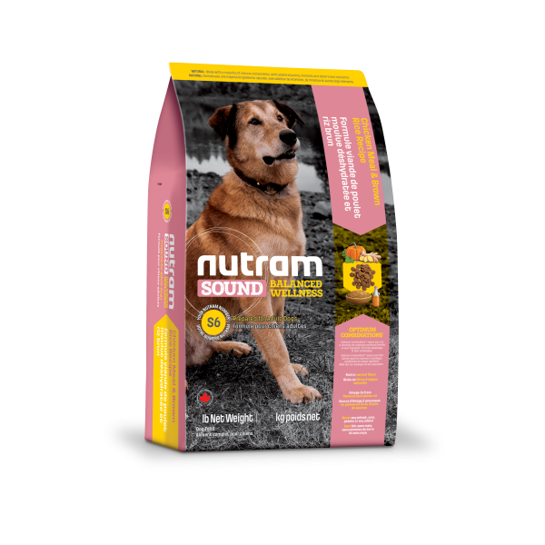 Nutram Sound S6 Balanced Wellness Chicken & Brown Rice Dry Dog Food