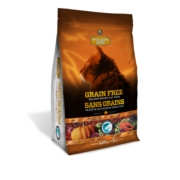 Wholesome Blend LID Salmon Recipe Grain-Free All Life Stages Dry Cat Food
