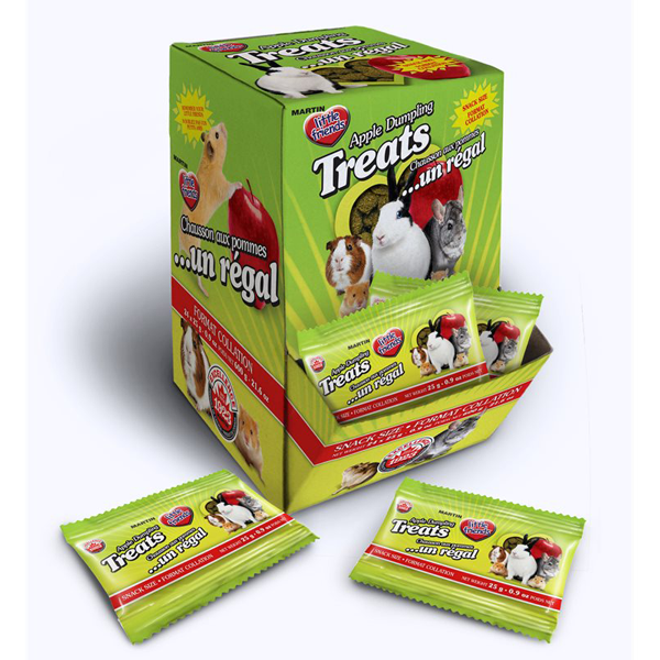Martin Little Friends Apple Dumpling Small Pet Treats, 25-gm, pack of 24