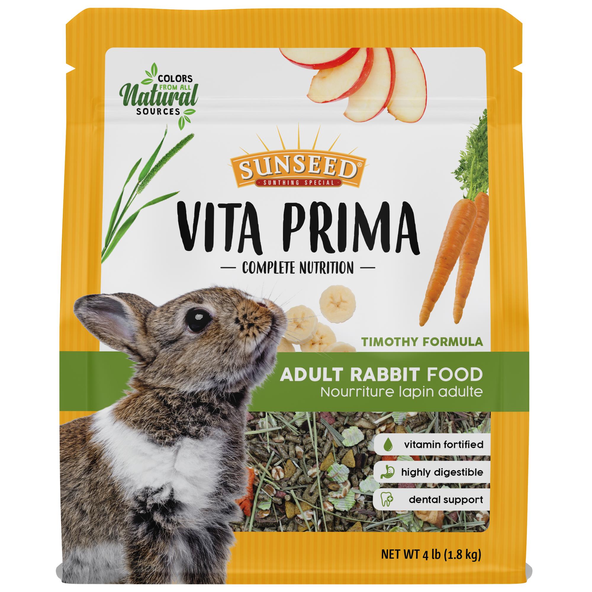 Sunseed Vita Prima Adult Rabbit Food, 4-lb