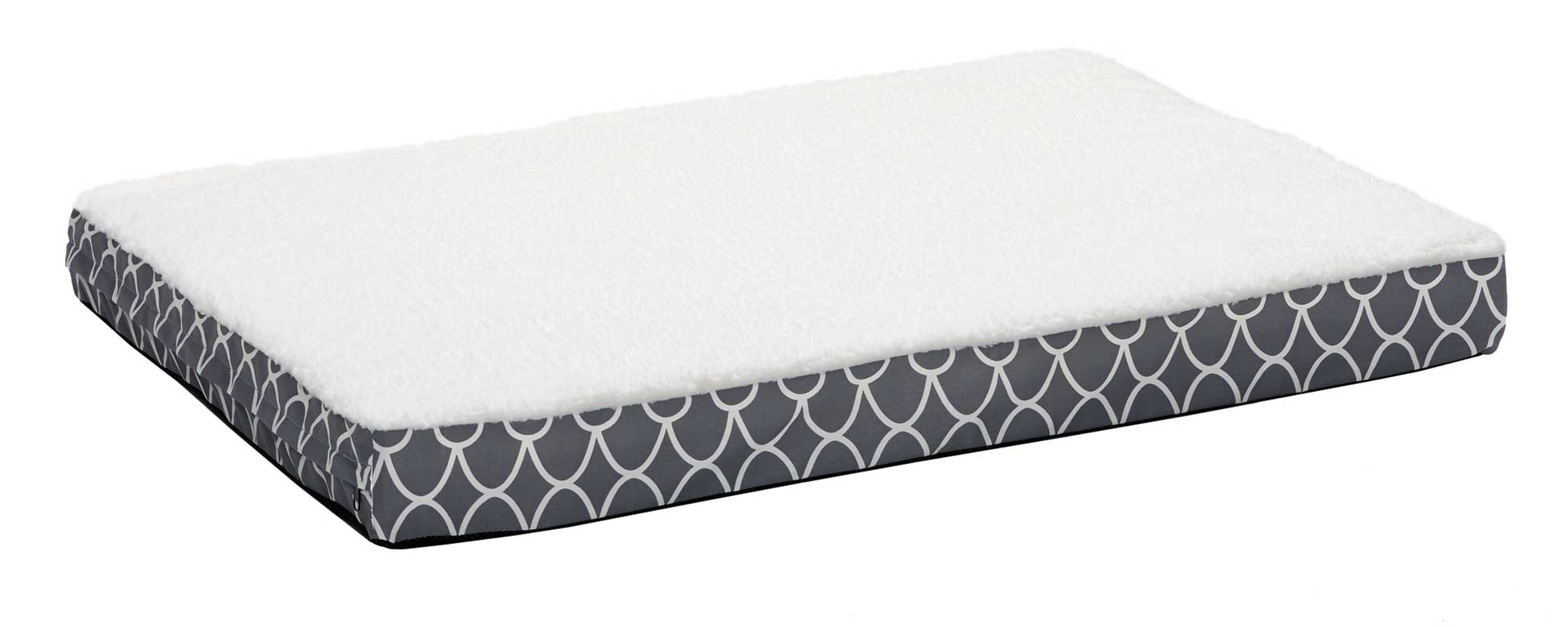 MidWest Defender Double Thick Orthopedic Pet Bedwith Teflon, Gray
