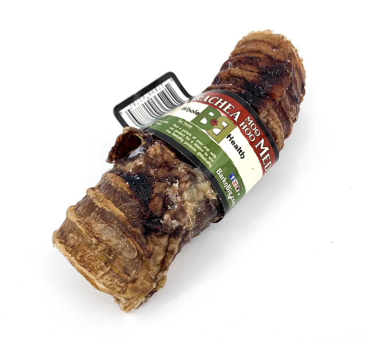 BarknBig Moo-Hoo's Beef Trachea Strips Dog Treats, 5-6-in (**)