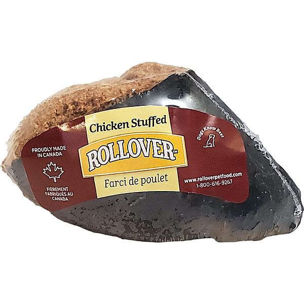 Rollover Premium Chicken Stuffed Beef Hooves Dog Treats, 1-pk