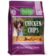 VitaLife Chicken Chips Grain-Free Jerky Dog Treats, 227-gram