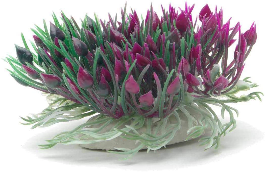 Marina Betta Purple Hearts Shrubs Plastic Aquarium Plant