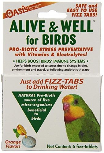 Oasis Alive & Well Probiotic Fizz Tabs for Birds