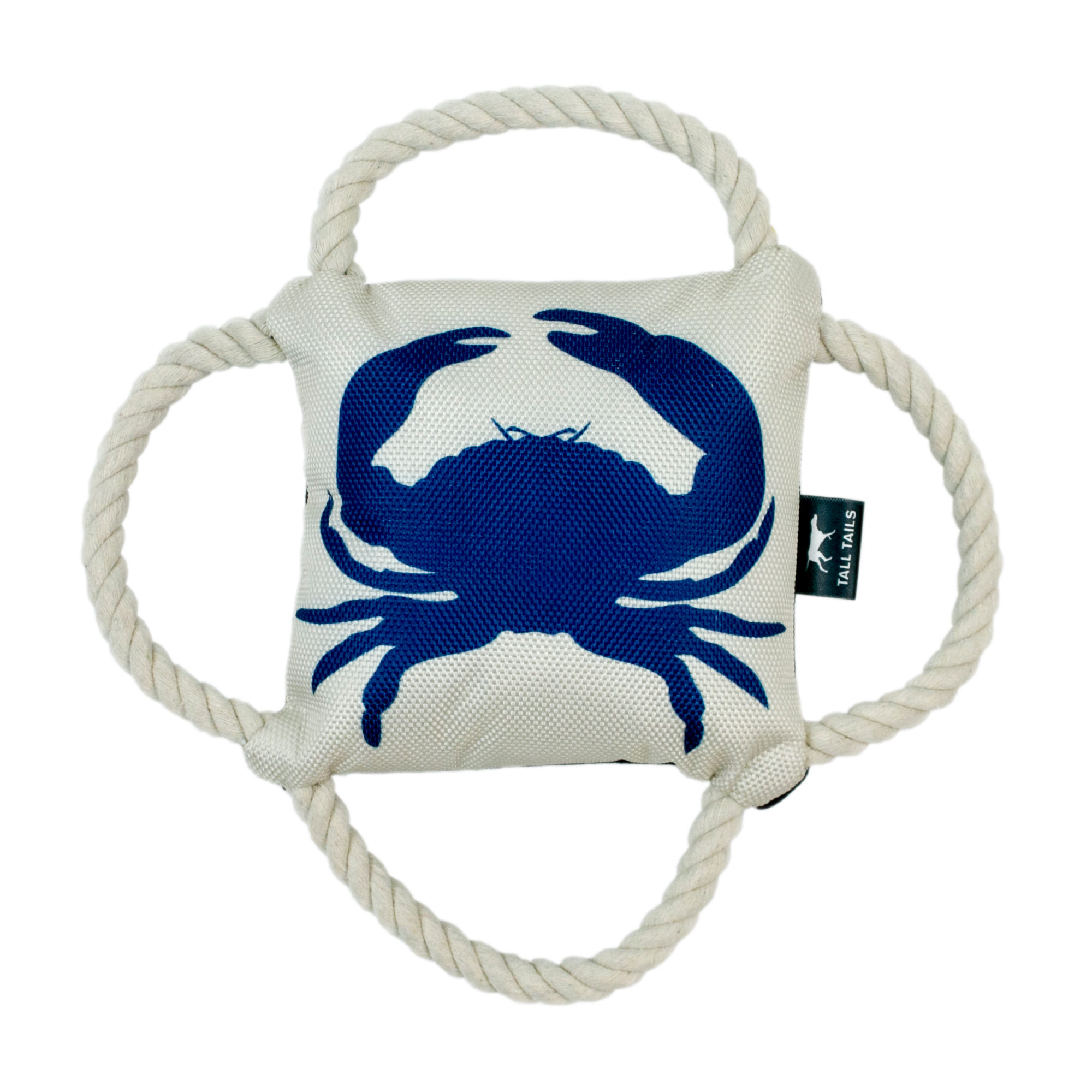 Tall Tails 4-Way Blue Crab Tug Dog Toy (**)