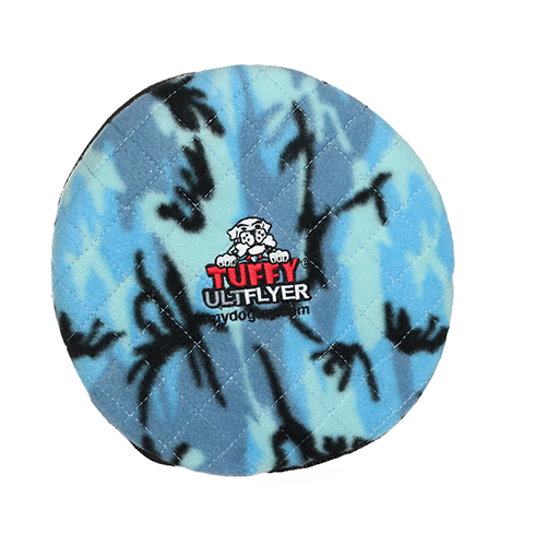 Tuffy Ultimate Flyer Dog Toy, Blue Camo