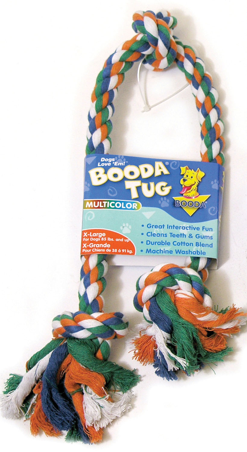 Booda Tug 3-Knot Rope Dog Toy, Color Varies, X-Large