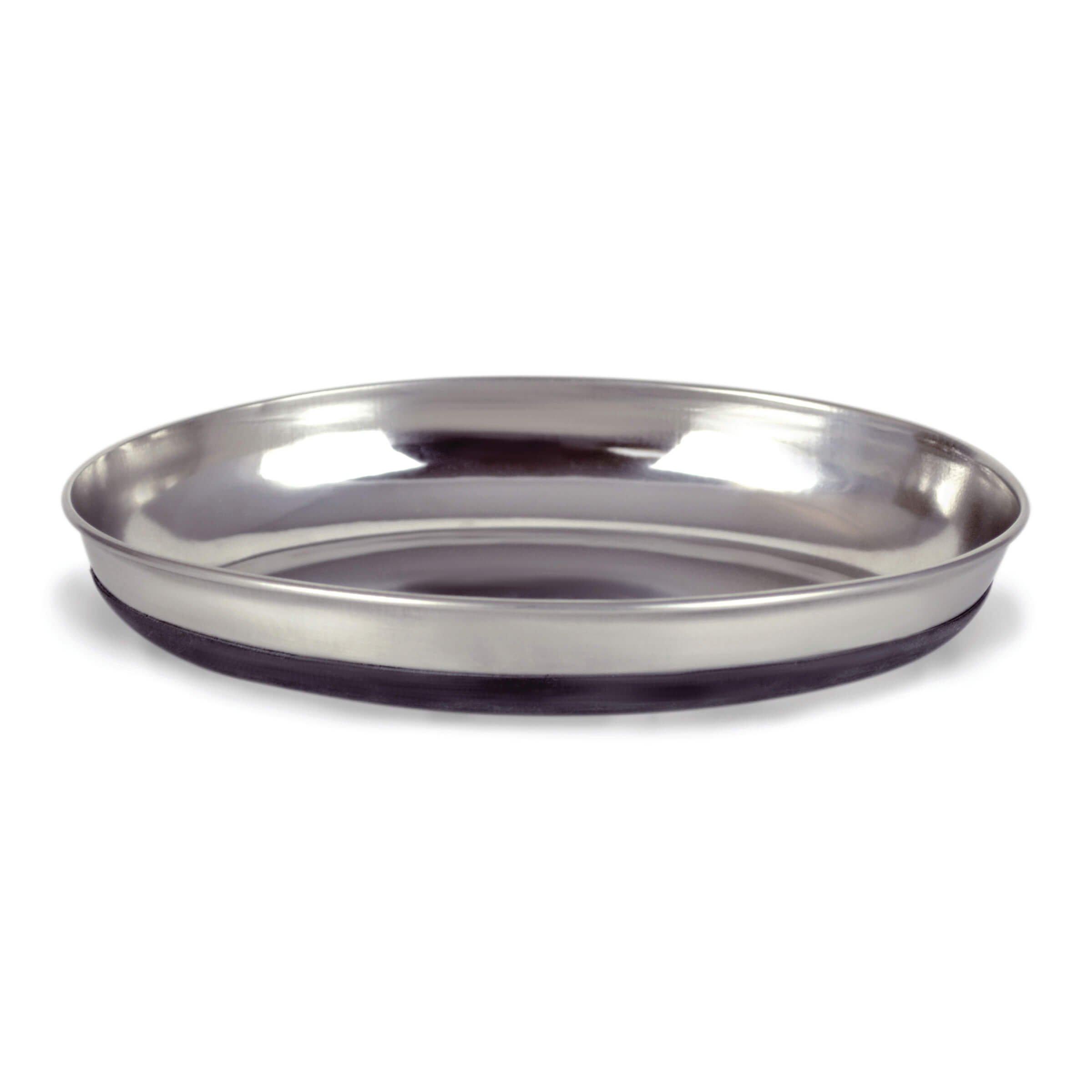 OUR PETS COMPANY Durapet Stainless Steel Deluxe Oval Cat Dish