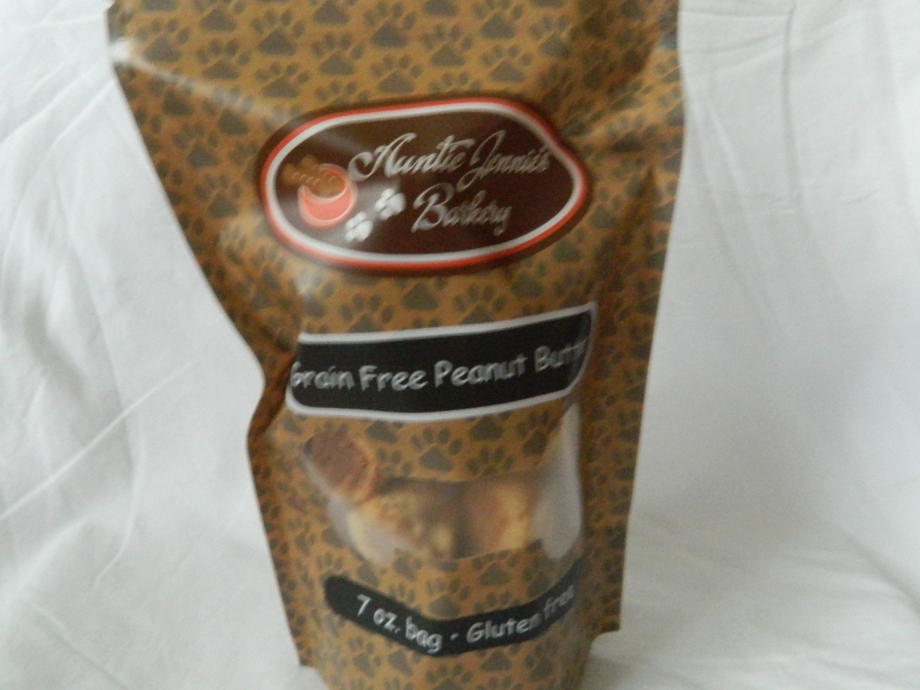 Aunt Jennie's Barkery Peanut Butter Grain-Free Dog Treats, 7-oz