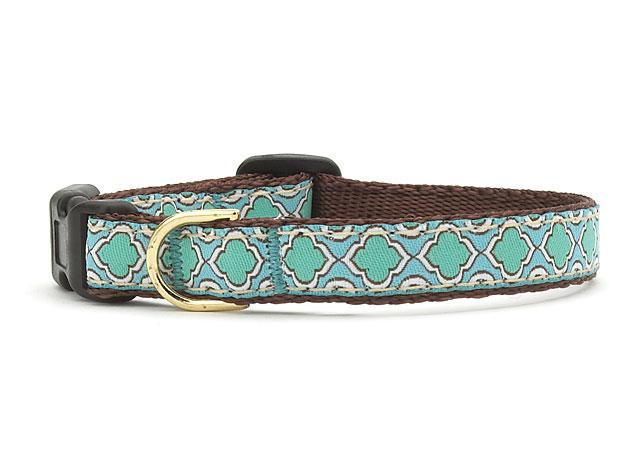 Up Country Seaglass Teacup Dog Collar, 12-in x 1/2-in