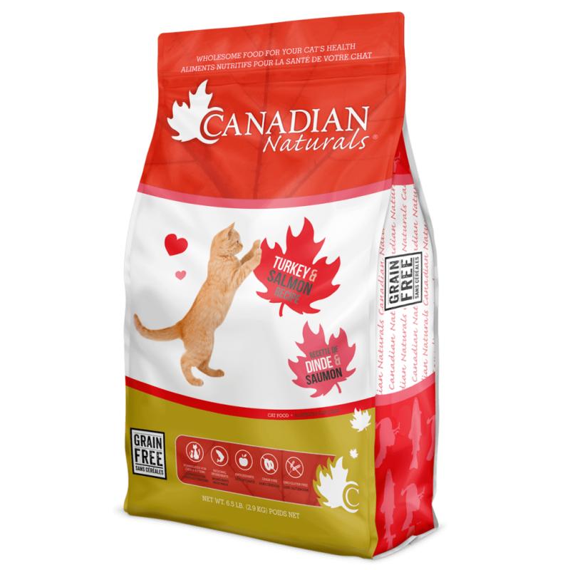 Canadian Naturals Turkey & Salmon Grain-Free Dry Cat Food, 6.5-lb