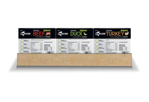 Iron Will Raw Meal Deal Chickenless Feast Frozen Cat & Dog Food, 18-lb