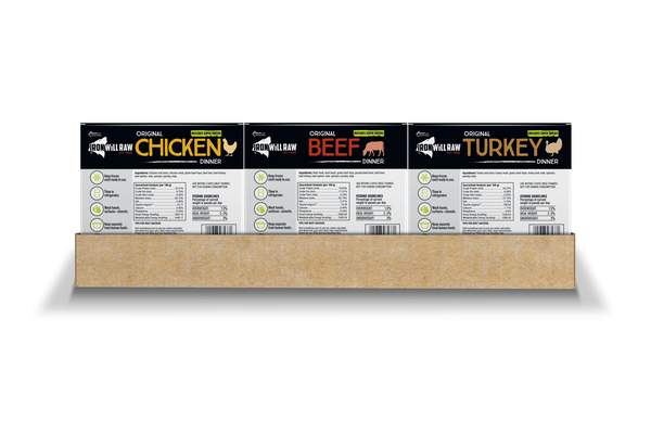 Iron Will Raw Offre repas Buffet K9 Nourriture congelée pour chiens, 18-lb