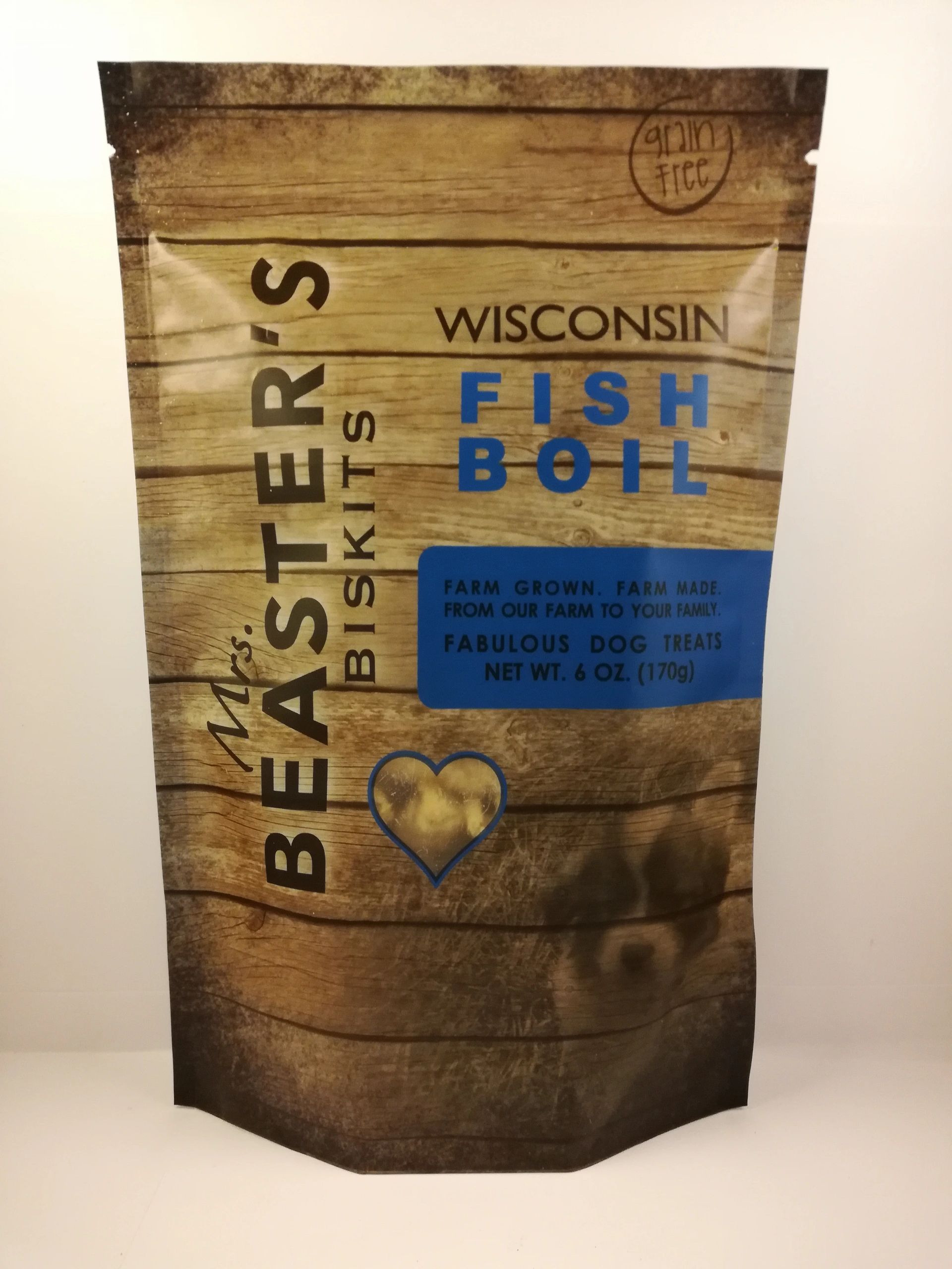 Mrs. Beaster's Biskits Wisconsin Fish Boil Grain-Free Dog Treats, 6-oz (Size: 6-oz)