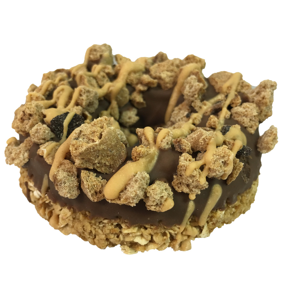 K9 Granola Factory Carob Peanut Butter Crunch Gourmet Donut Dog Treat, 1-count