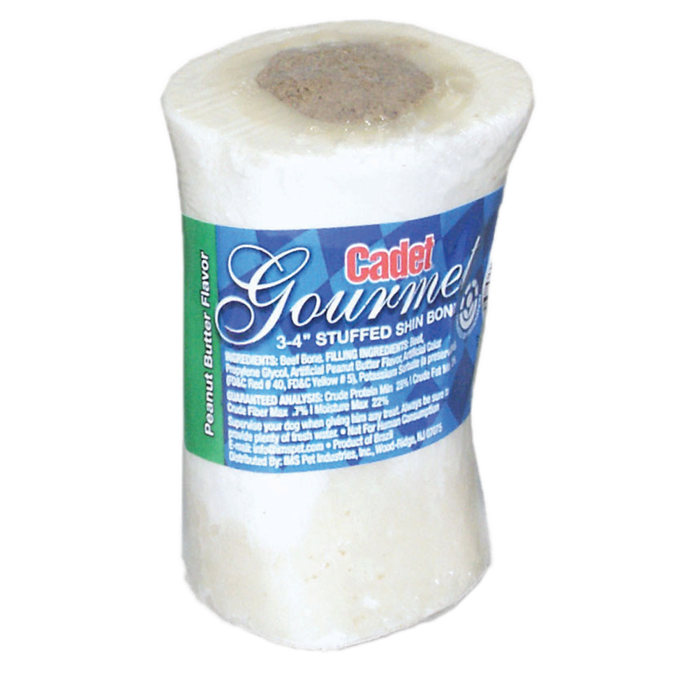 Cadet Gourmet Stuffed Shin Bone Peanut Butter Flavored Dog Treats