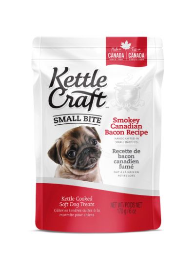 Kettle Craft Smokey Canadian Bacon Dog Treats, Small, 170-gram