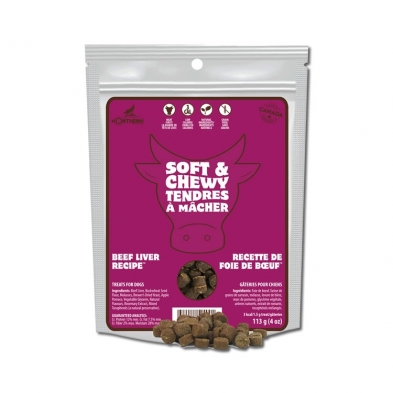 Gâteries pour chiens Northern Biscuit Foie de bœuf sans grains, 113 grammes