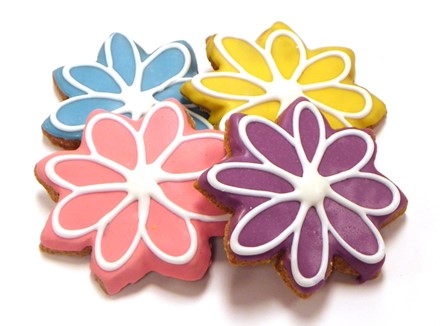 Pawsitively Gourmet Colorful Blooms Dog Cookies