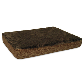 Petmate Double Orthopedic Pet Bed, Brown, 36x48-in