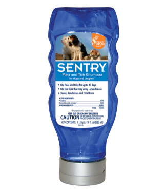 Sentry Flea & Tick Tropical Breeze Dog & Puppy Shampoo, 18-oz