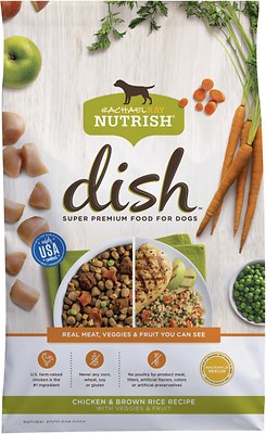 Rachael Ray Nutrish Dish Natural Chicken & Brown Rice Recipe Dry Dog Food, 3.75-lb