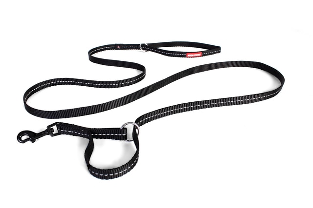 EzyDog Vario 4 Lite Multi-Function Dog Leash, Black