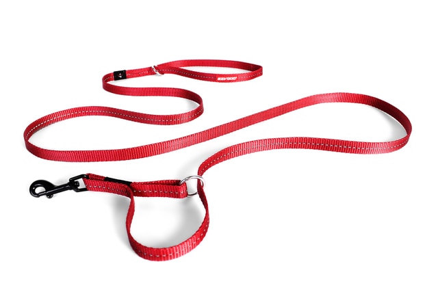 EzyDog Vario 4 Lite Multi-Function Dog Leash, Red