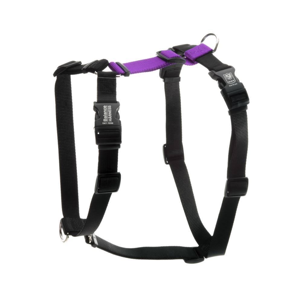 Blue-9 Balance Buckle-Neck Dog Harness, Purple, Large