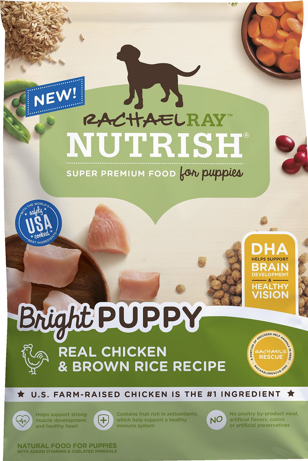 Rachael Ray Nutrish Bright Puppy Natural Real Chicken & Brown Rice Recipe Dry Dog Food