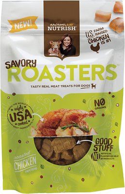 Rachael Ray Nutrish Savory Roasters Roasted Chicken Grain-Free Recipe Dog Treats, 12-oz