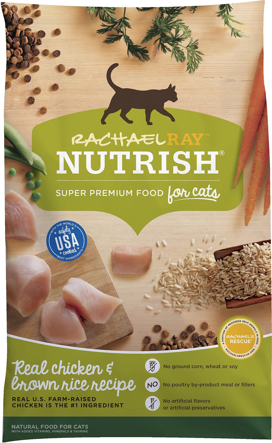 Rachael Ray Nutrish Natural Chicken & Brown Rice Recipe Dry Cat Food