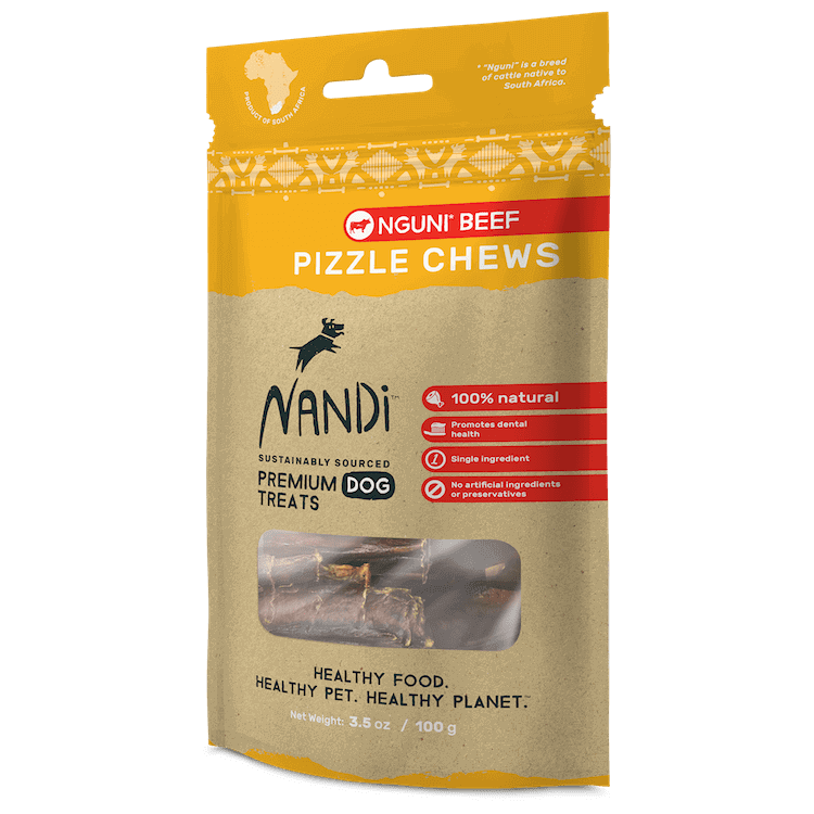 Nandi Nguni Beef Pizzle Dog Treats, 3.5-oz (Size: 3.5-oz)