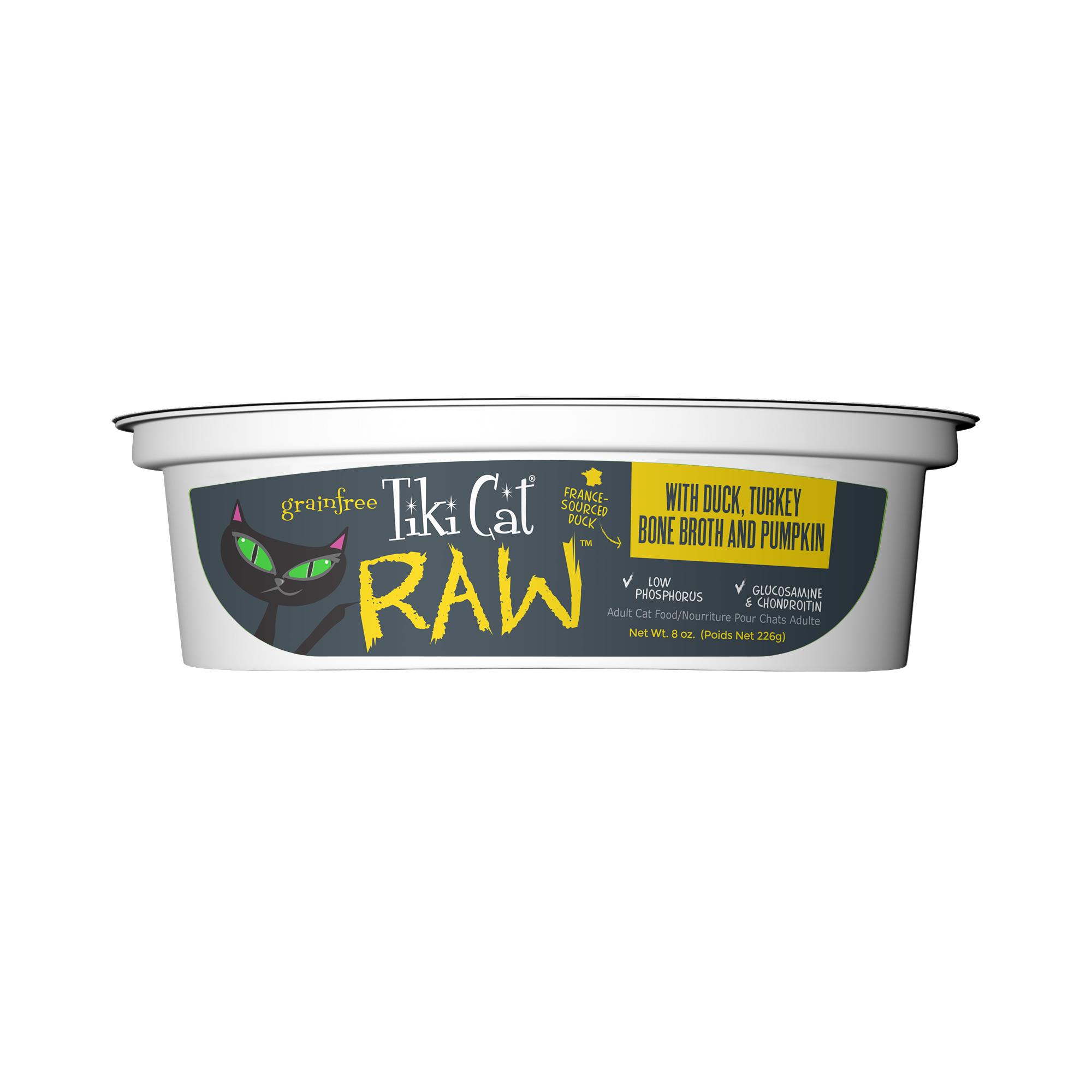 Tiki Cat Raw Duck, Turkey Bone Broth & Pumpkin Frozen Cat Food