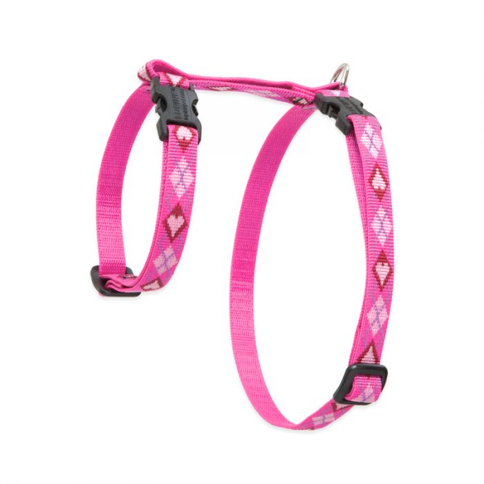 Lupine Pet Original Designs H-Style Cat Harness, Puppy Love