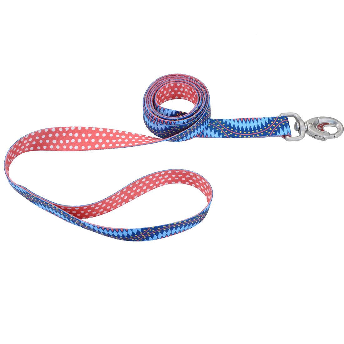 Sublime Dog Leash, Blue Diamond Dots, 1-in x 6-ft
